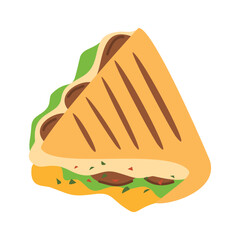 Quesadilla Cartoon Illustration food, Mexican Quesadilla Food
