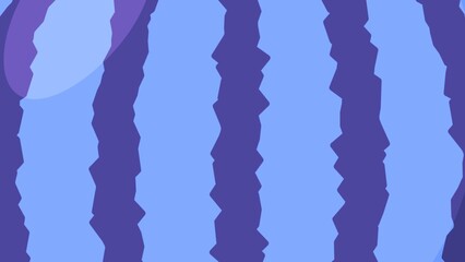 Abstract illustration of a striped pattern in shades of blue and purple, reminiscent of watermelon rind