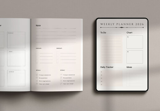 Daily Schedule Week Planner Template