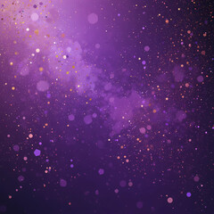 Purple and Violet Premium Background with Gold Sparkle and Grainy Texture