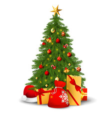 Christmas Tree with gift boxes