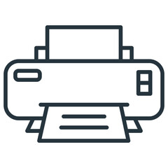 Printer Outline Icon
