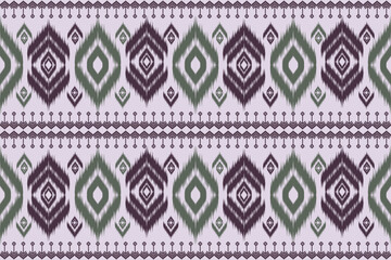 Native Abstract Ethnic ikat seamless pattern