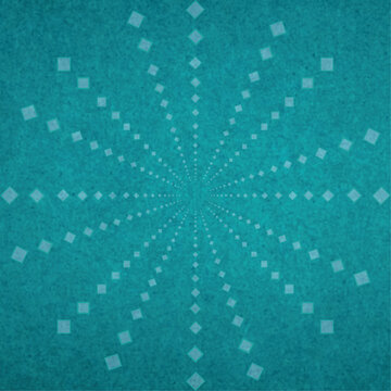 Abstract Geometric Starburst Pattern Background, Turquoise Radial Dotted Design Texture, Geometric Diamond Burst Abstract Graphic.