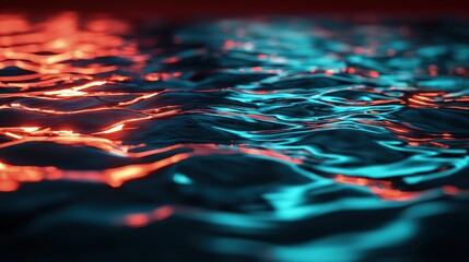 Abstract pattern of rippling water with vibrant colors.