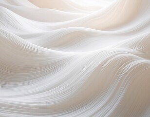 Obraz premium White Soft Flowing Lines Abstract Background with Gentle Motion
