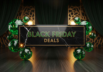 modern black friday sale banner with 50 percent off special discount promotion background