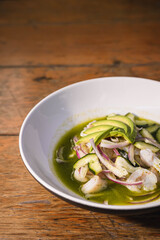 Aguachile verde de Camarón