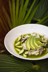 Aguachile verde de camarón