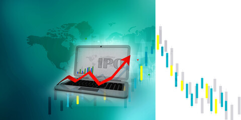 3d illustration Growth and income concept