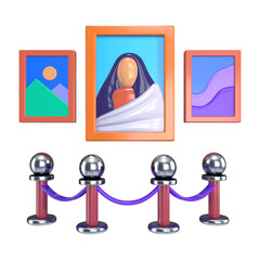 Art Gallery 3D Illustration Icon