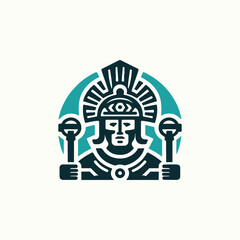 Mayan Warrior Logo
