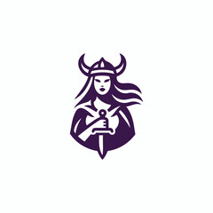 Viking Lady Logo