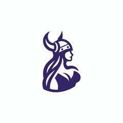 Viking Lady Logo
