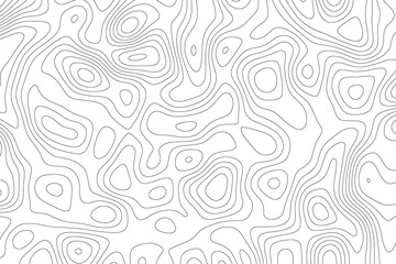 Abstract background of topographic map contour line pattern