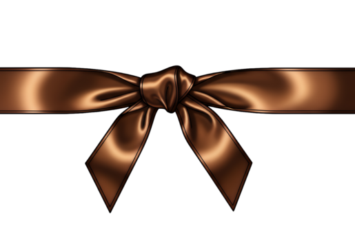 Elegant chocolate brown satin ribbon bow for luxurious gift wrapping and holiday decorations, perfect for adding a touch of sophistication and festive cheer