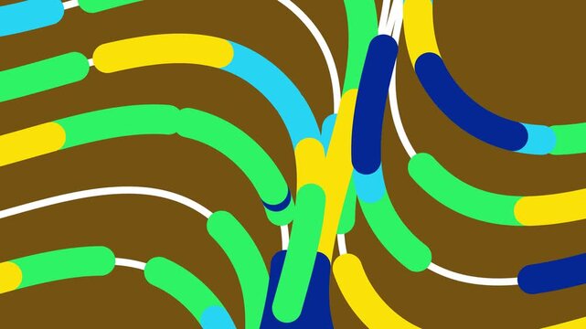 4K Animated Colorful Wavy Splines Background | Vibrant Wavy Spline Motion Footage | Colorful Fluid Lines Abstract Animation | Dynamic 4K Wavy Spline Flow Backdrop | Bright Multicolor Curved Splines