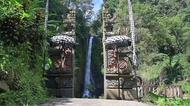Gitgit waterfall in Buleleng regency of Bali