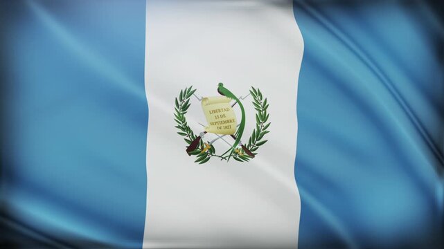 Guatemala Flag Waving National Symbol