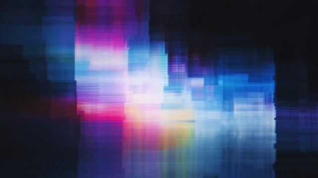 VCR electronic scratch effect signal video backgrounds with nostalgic pixel stripes and multimedia visual lines on nostalgia, binary, test