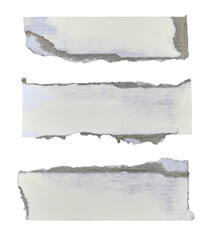 Brown and white corrugated kraft paper torn into pieces in transparent background png