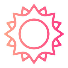 sun gradient icon