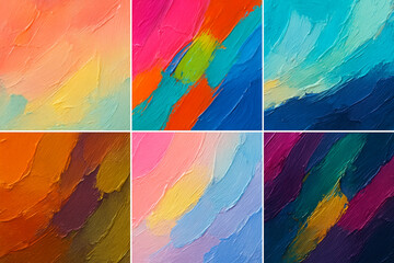 Fototapeta premium Colorful abstract geometric background. Liquid dynamic lined gradient waves. Fluid marble texture