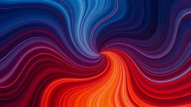 Vibrant abstract background with swirling lines of blue and redorange colors converging at the center, symbolizing contrast and dynamic energy