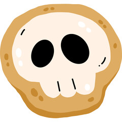 Fototapeta premium Cute halloween Cookie hand Drawn