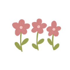 Colorful flower illustration. Can be used for logo design, web design, icons, and digital media.