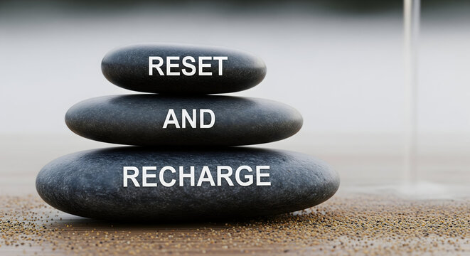 Find your inner peace and energy with a perfect balance of smooth stones encouraging you to reset and recharge