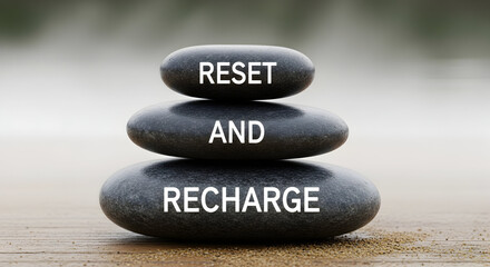 Find your inner peace and balance with a calming stack of stones encouraging a vital mental reset and energetic recharge