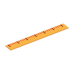 transparent vector image png of a brown wooden ruler