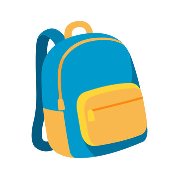 Transparent vector png image of school backpack