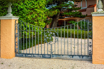Metal Double Gates entrance to the house
