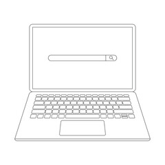 computer laptop illustration