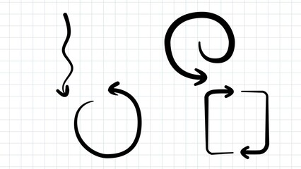 Infographic Hand Drawn Arrows