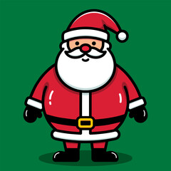 Merry christmas and happy new year with santa claus, santa character
