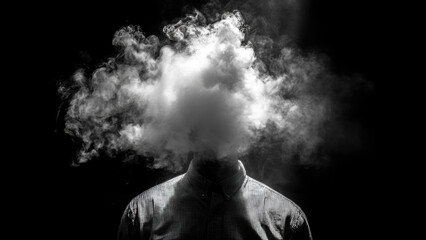 Abstract Expression of Overthinking and Mental Strain