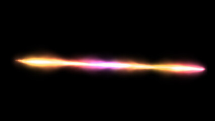 Abstract blurred magic laser . Stripes space flowing and vibrant dynamic, fiery color gradients on a black background. Led energy design featuring vibrant fiery color.