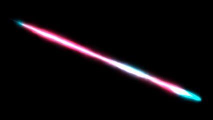 Abstract blurred magic laser . Stripes space flowing and vibrant dynamic, fiery color gradients on a black background. Led energy design featuring vibrant fiery color.