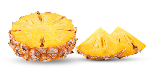 pineapple isolated on transparent png  ( image from camera )
