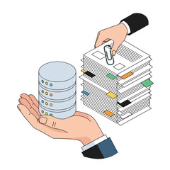Organizing and managing vast amounts of information for efficient access and analysis.