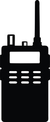 Walkie Talkie Silhouette – Two-Way Radio Vector Icon