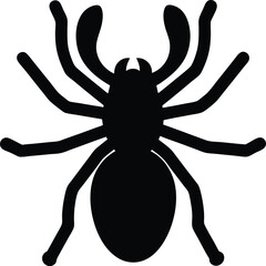 Water Scorpion Silhouette – Aquatic Insect Vector Illustration