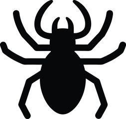 Water Scorpion Silhouette – Aquatic Insect Vector Illustration