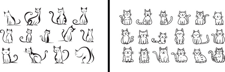 cat doodle art, pet animal illustration, cute cat vector, feline line drawing, domestic animal cartoon, black white sketch, animal lover design, creative cat artwork, children’s animal doodle, family 