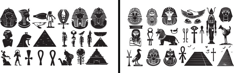  egyptian art symbols, ancient heritage illustration, cultural doodle design, historic vector drawing, traditional museum artwork, pharaoh art concept, egypt monuments illustration, line art culture, 