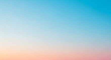Obraz premium Soft Gradient Sky with Blending Peach and Teal Hues.
