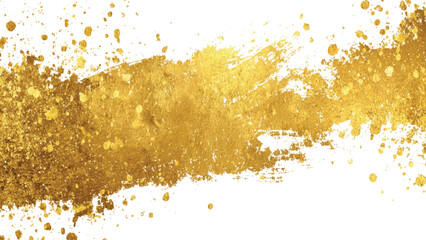 Gold Glitter Brush Stroke Golden glitter grunge brush stroke, gold glitter paint brush stroke banner Gold glitter swash shiny stroke shape, luxury party brush, element vector design on transparent 